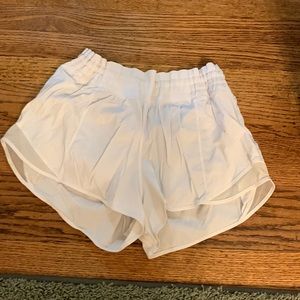 White size 2 lulu lemon shorts